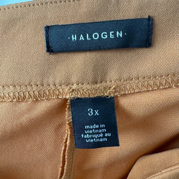 Halogen Wide Leg Cargo Pants in Warm Latte Womens Plus 3X Utility Work Pants - Picture 6 of 11